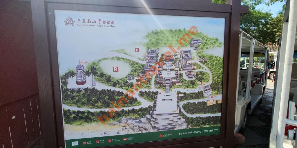 План осмотра храма Наньшань