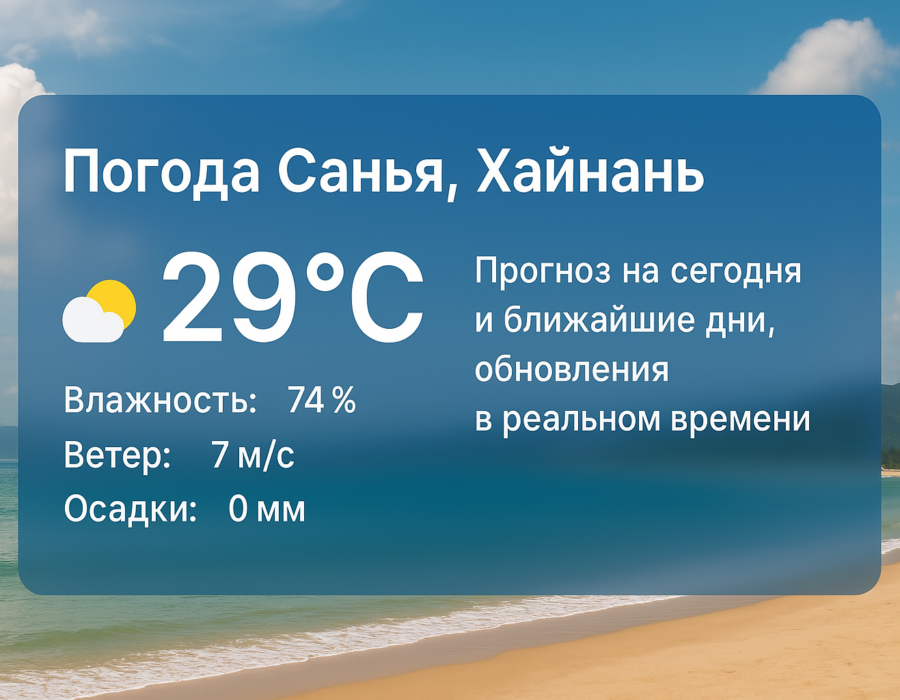 Погода Санья